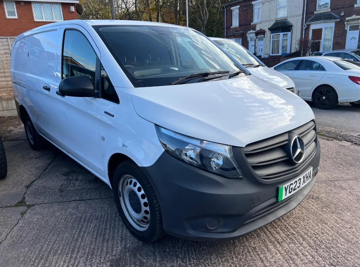 White Mercedes-Benz medium panel van