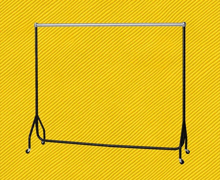 Heavy duty 6ft Single Clothing / Garment / Cloakroom / Jacket Rails