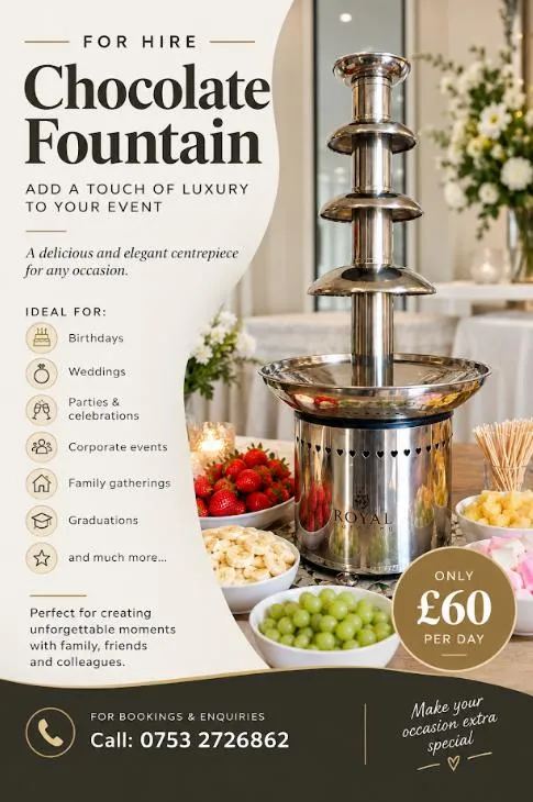 Chocolate Fountain (Royal Catering Brand)